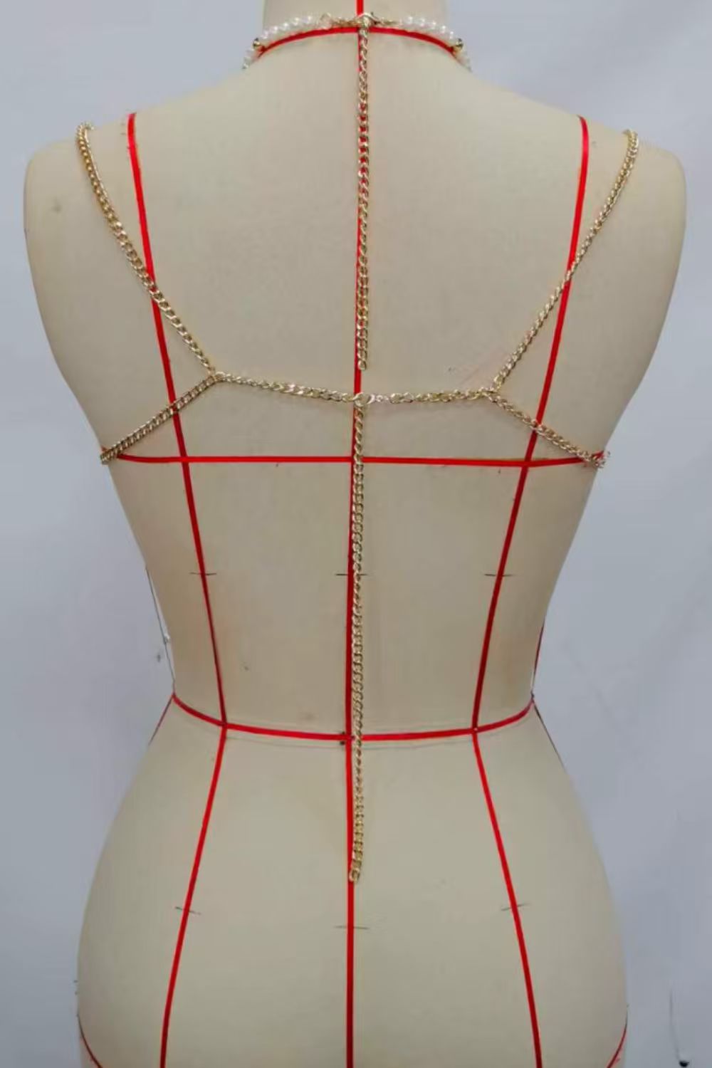 Beaded Tassel Harness Crop Top