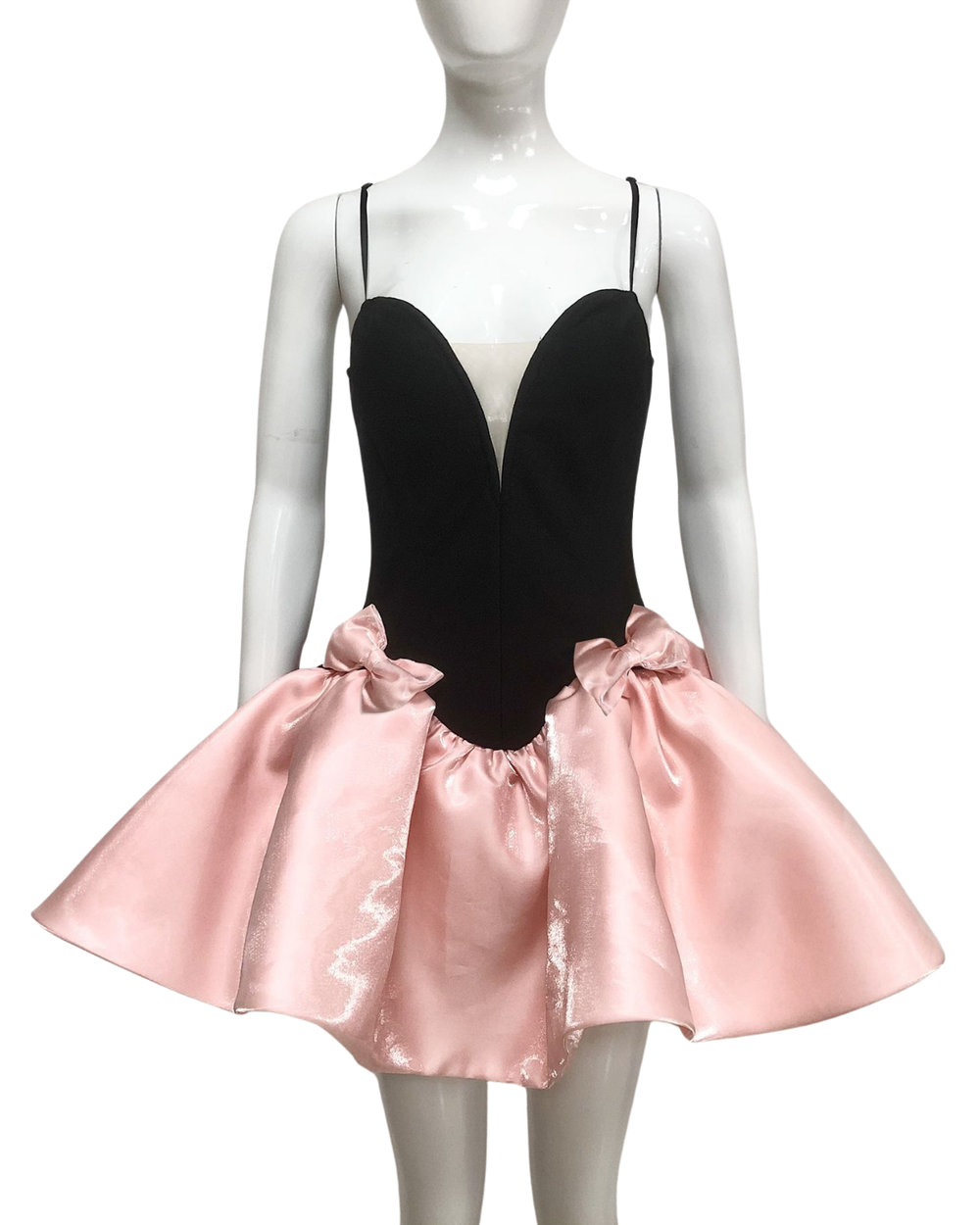 Black & Pink Tutu Bow Dress