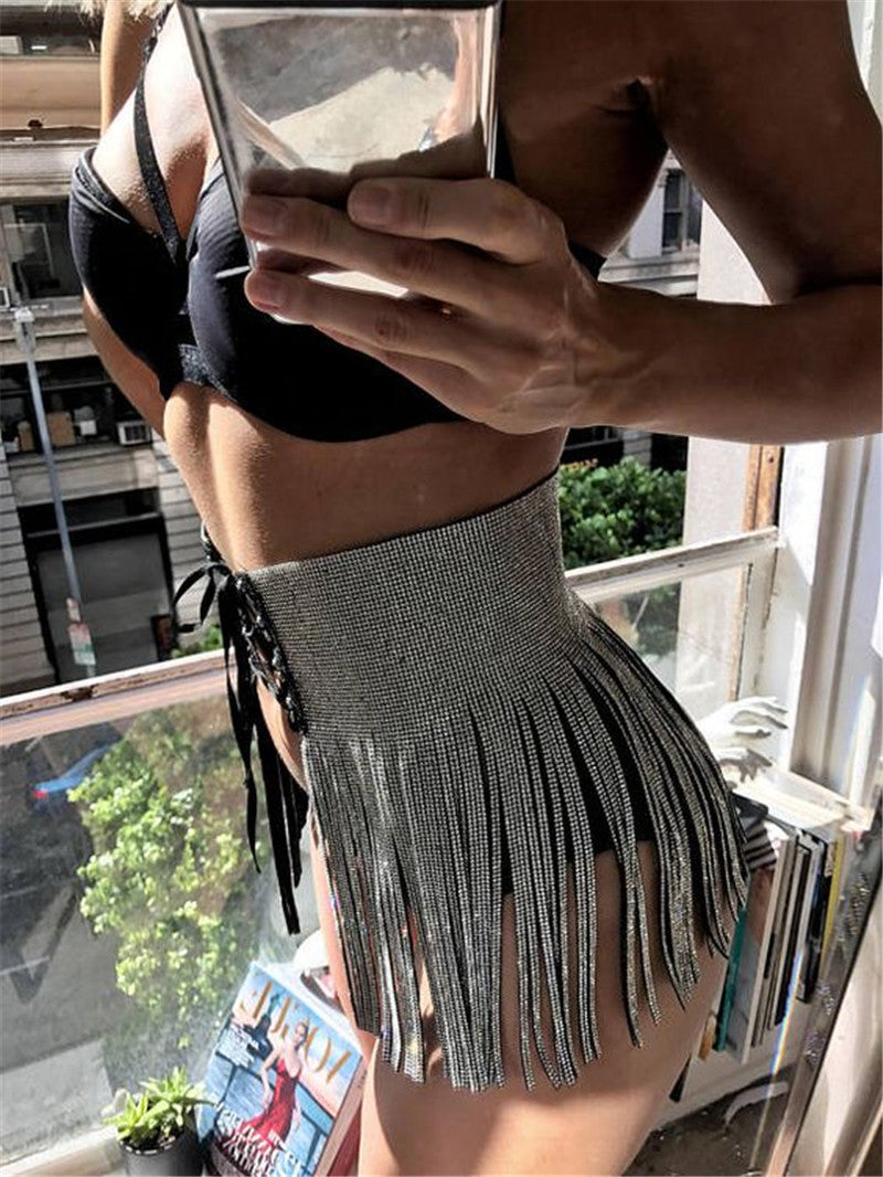 Tassel Belt Skirt