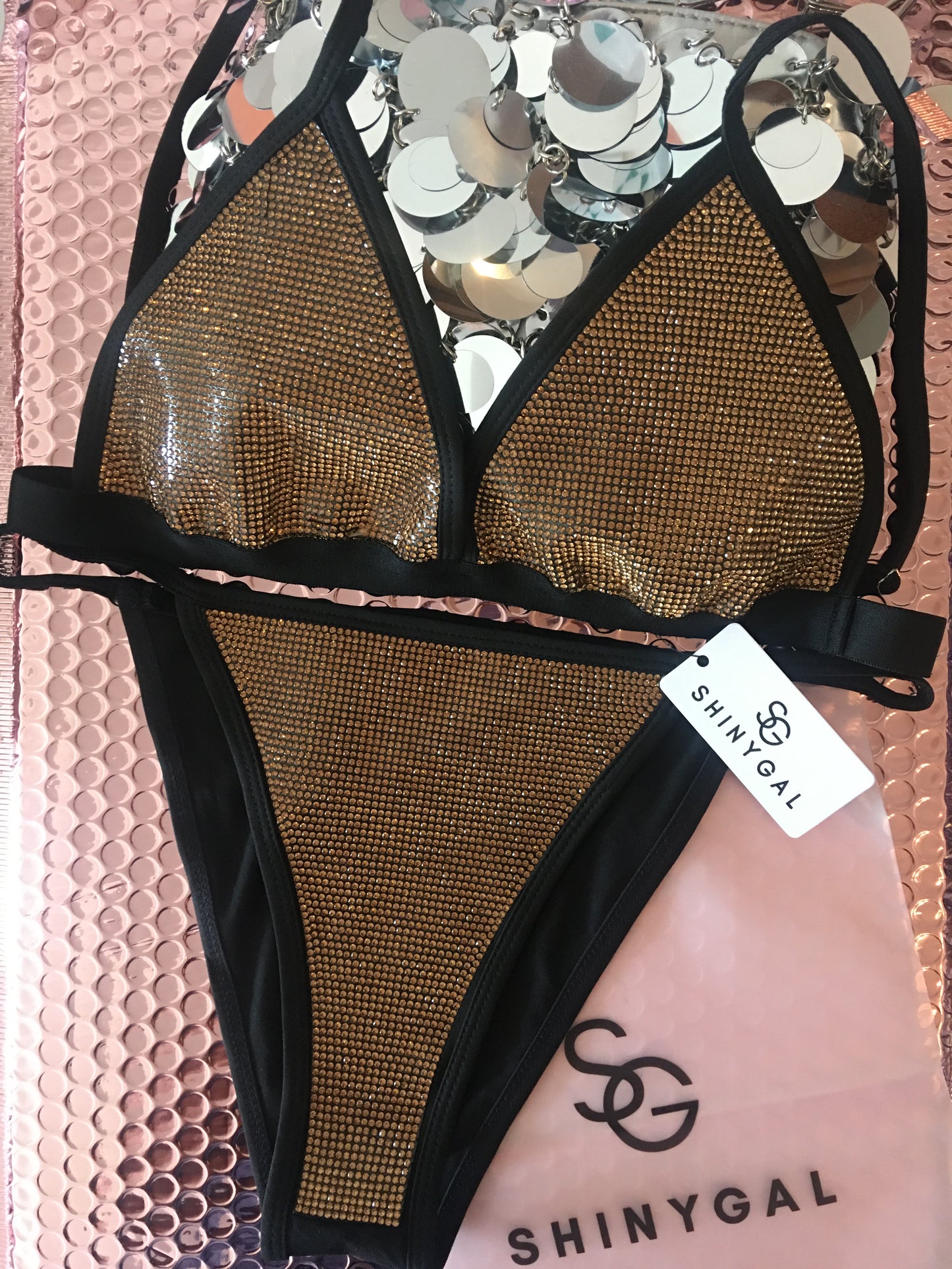 Colorful Sparkly Bikini Set