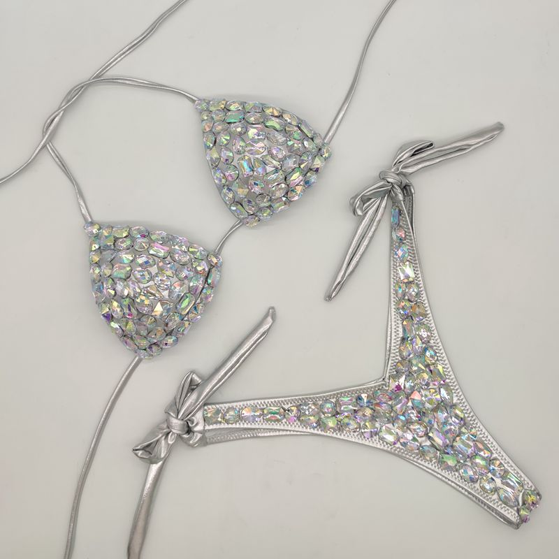 Crystal Low Waist Bikini Set