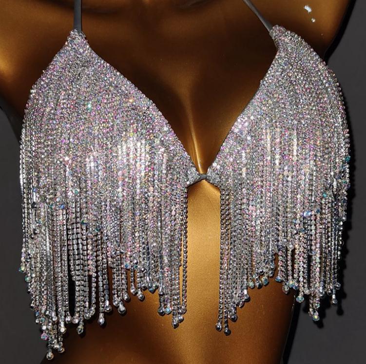 Triangle Tassel Bikini Set