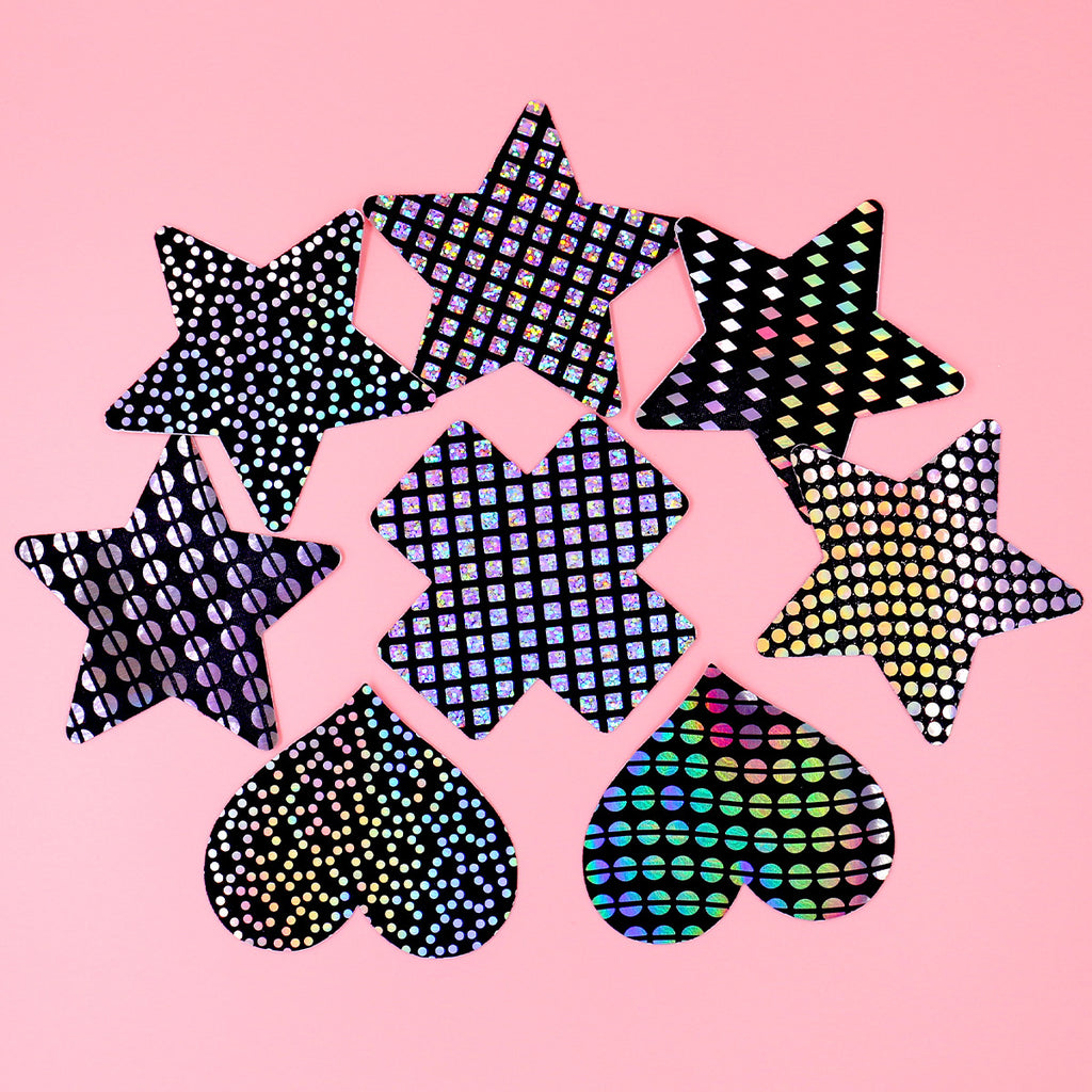 Laser Sparkle Self-Adhesive Nipple Covers