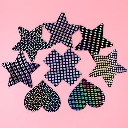 Laser Sparkle Self-Adhesive Nipple Covers
