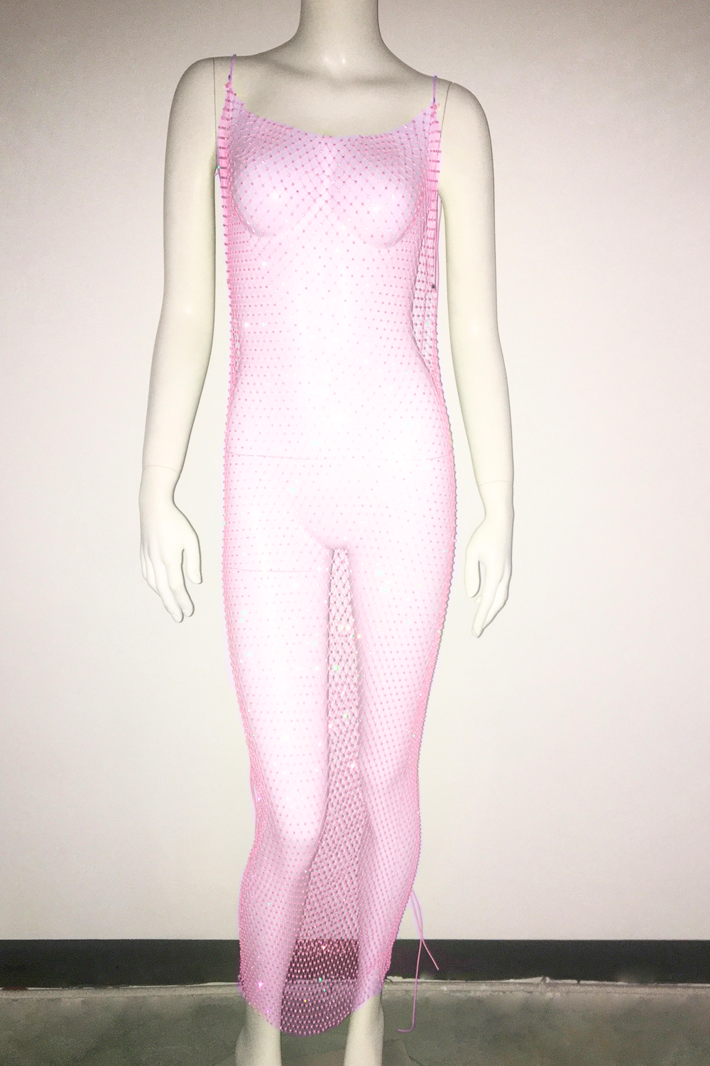 Glisten Mesh Long Dress
