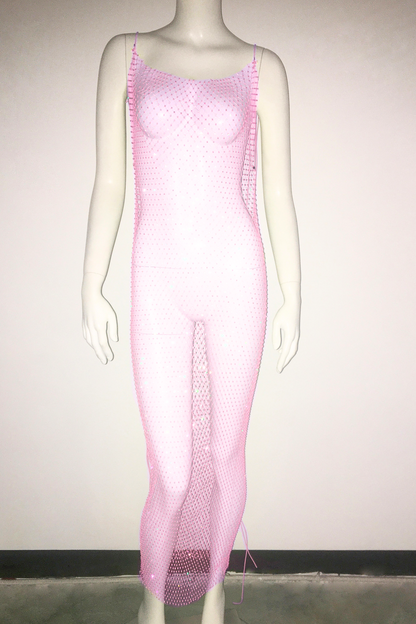 Glisten Mesh Long Dress