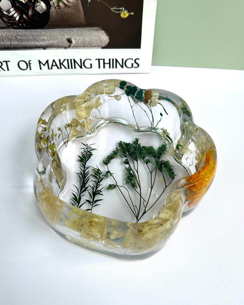 Green Forest-Themed Trinket Box