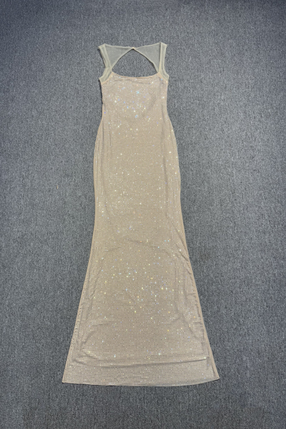 ✨ Full Bling Backless Maxi Dress