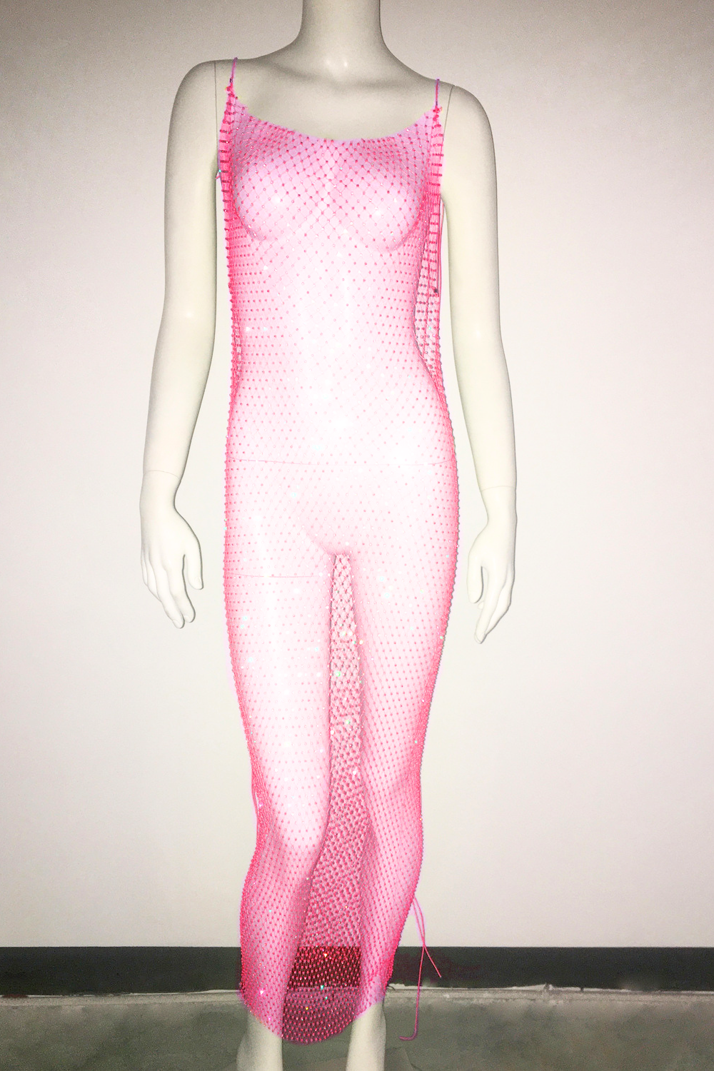 Glisten Mesh Long Dress