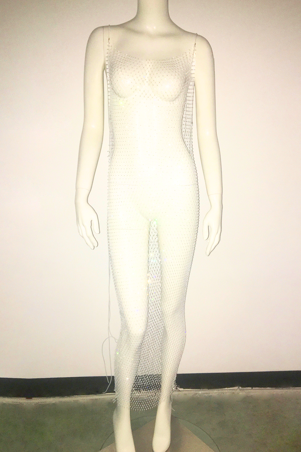 Glisten Mesh Long Dress