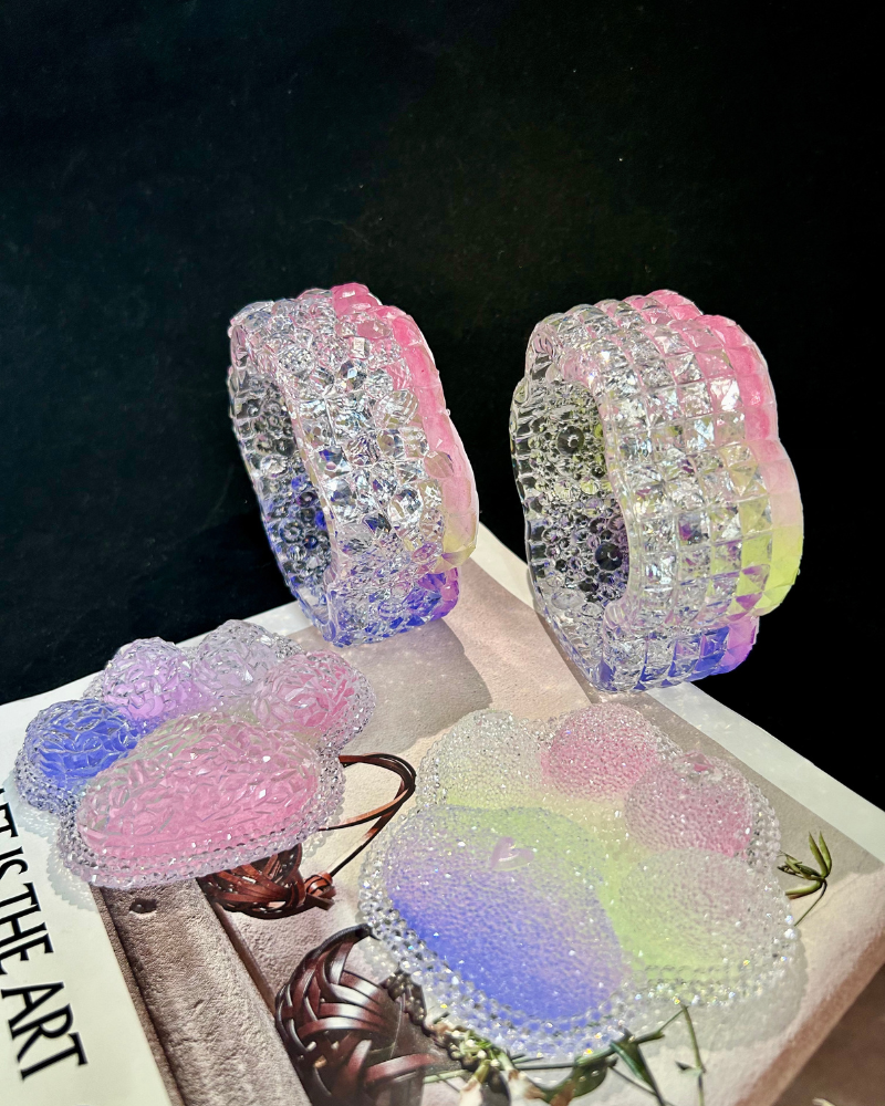 Purple Pink Trinket Box