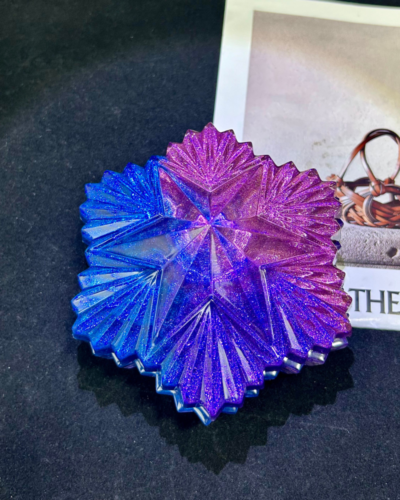 Hexagram Resin Jar