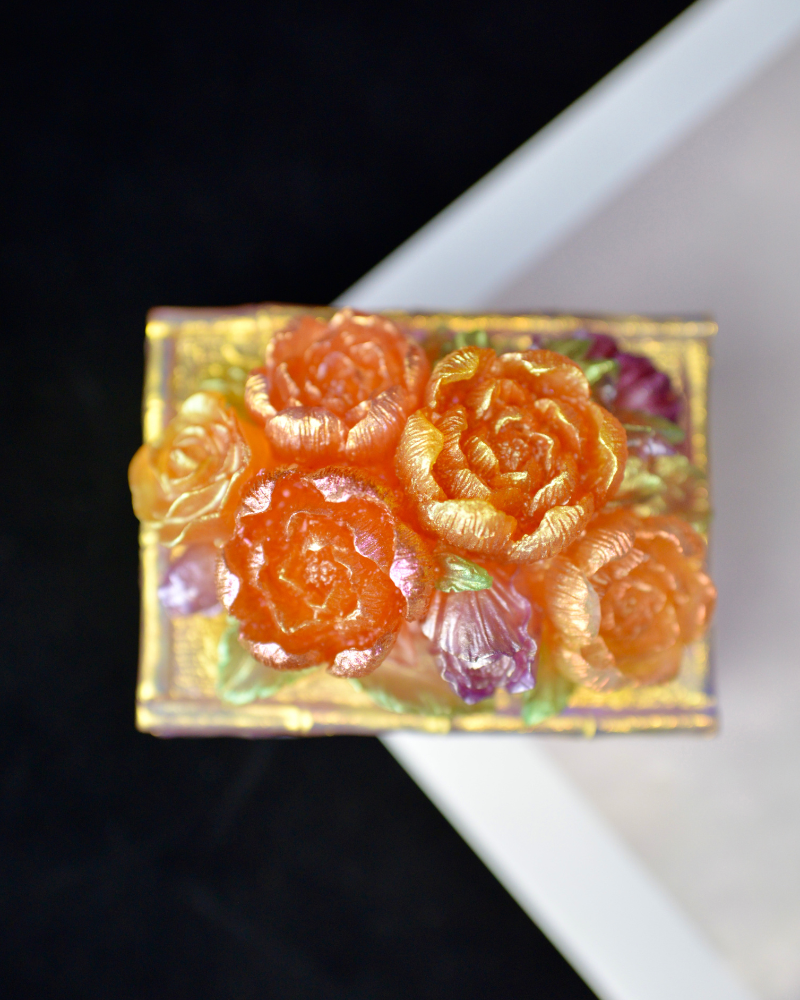Peony Flower Jewelry Box