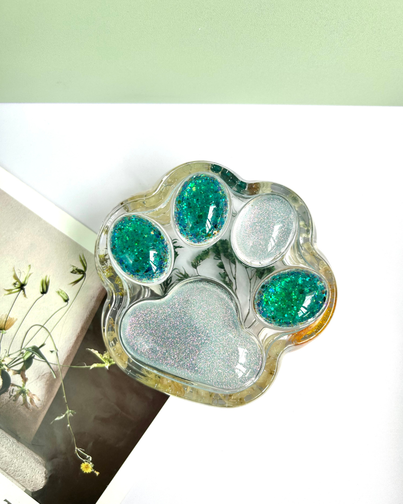 Green Forest-Themed Trinket Box
