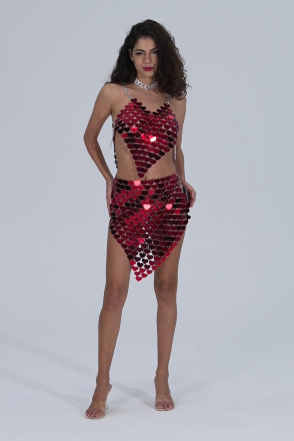 Heart Shaped Cami & Skirt Set