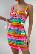 Colorful Fish Scale Dress