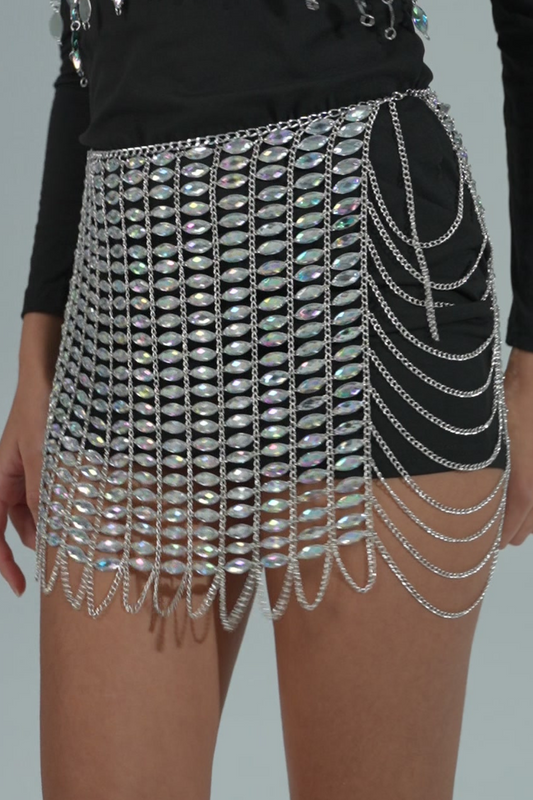 White Crystal Gem Skirt