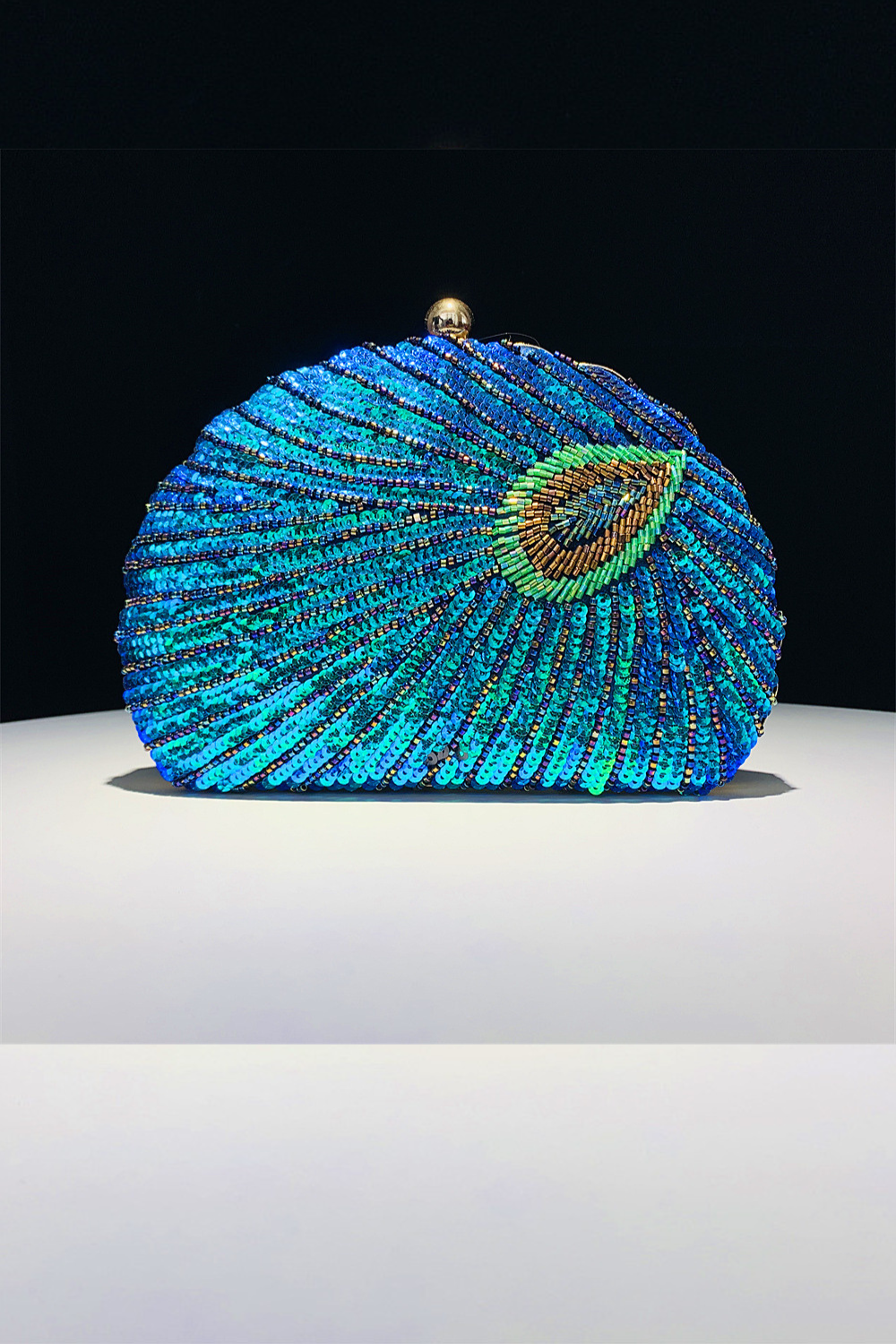 Shell Peacock Beaded Bag