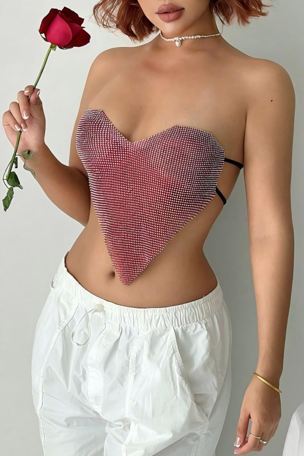 Love Bra Diamond Frenulum Top