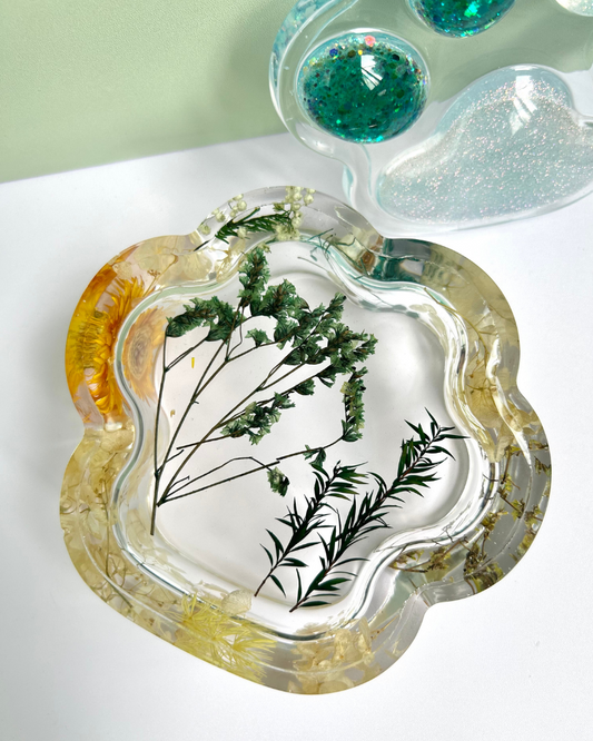 Green Forest-Themed Trinket Box