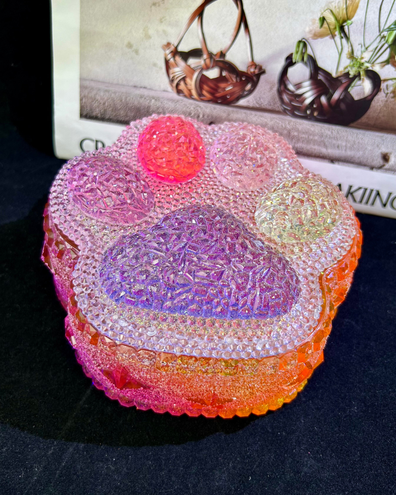 Paw Print Resin Storage Jar