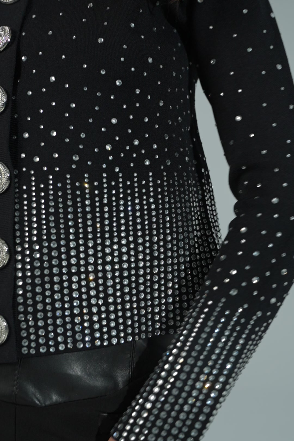 Crystalized Obsidian Knitted Top