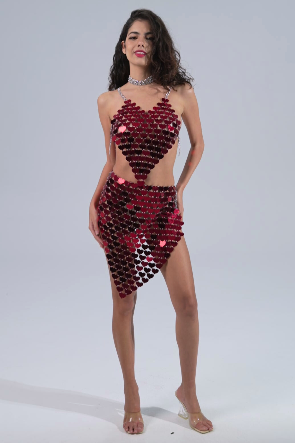Heart Shaped Cami & Skirt Set