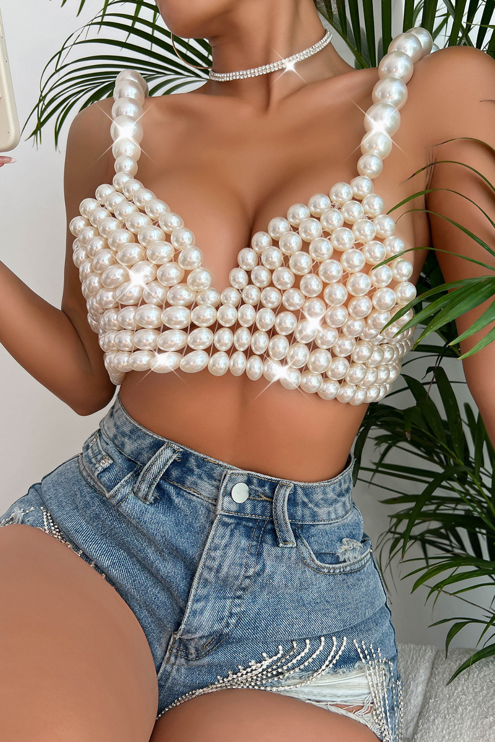 Pearl Strap Top