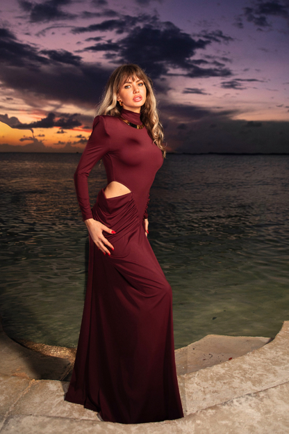 Waist Cutout Maxi Dress