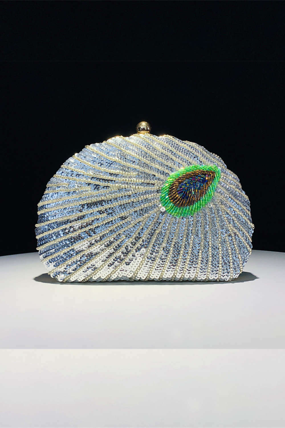 Shell Peacock Beaded Bag