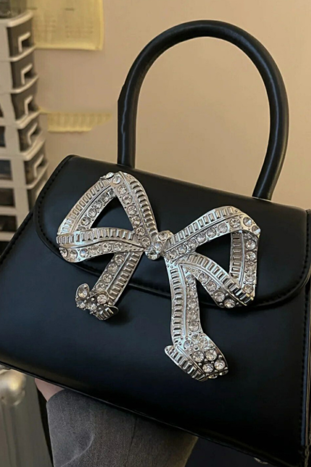 Diamond Bowknot Handbag