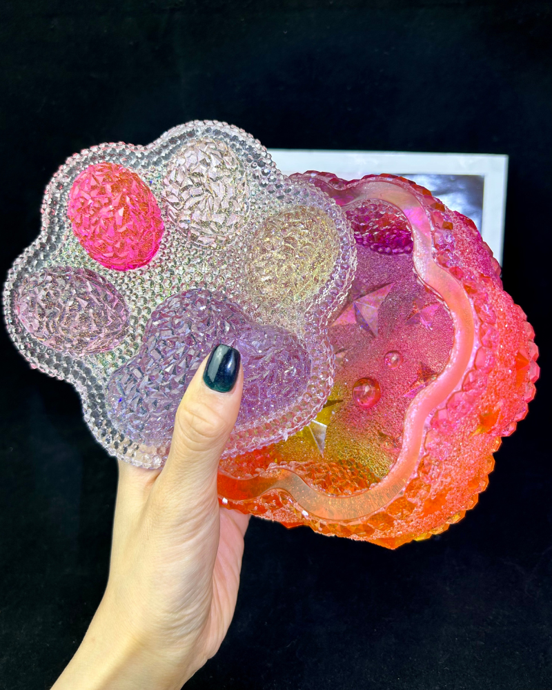 Paw Print Resin Storage Jar