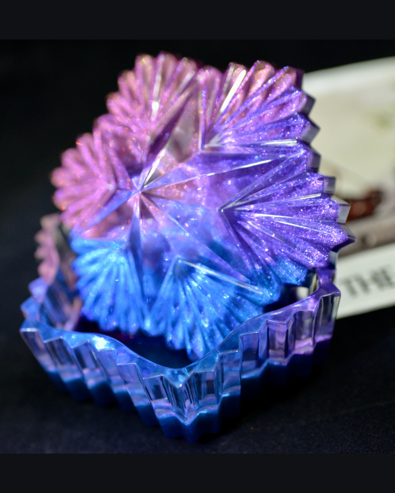 Hexagram Resin Jar
