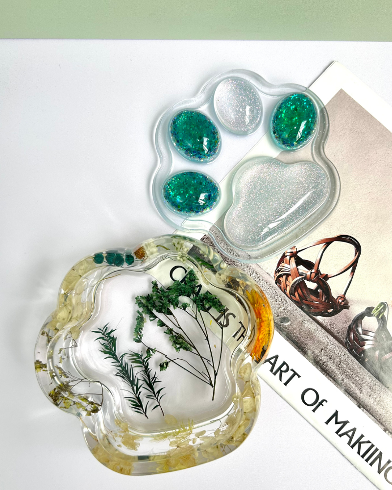 Green Forest-Themed Trinket Box