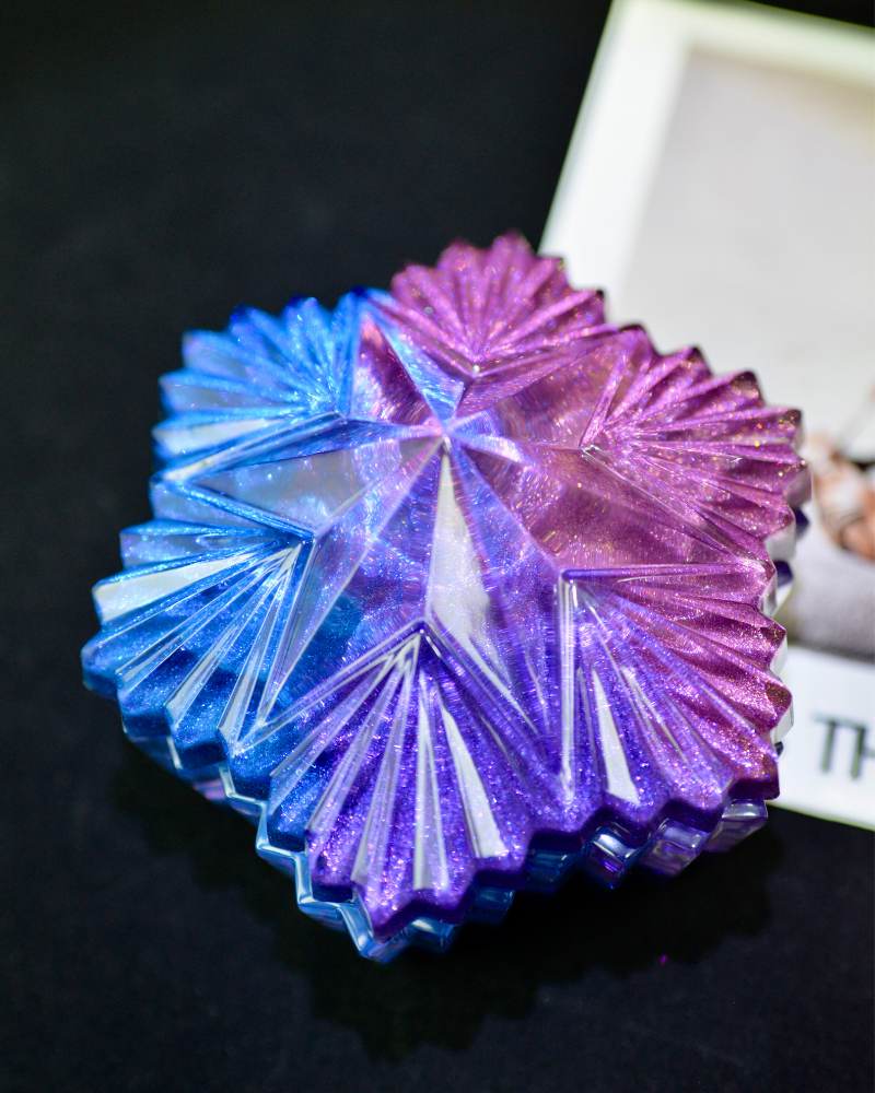 Hexagram Resin Jar