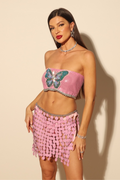 Butterfly Chainmail Top & Skirt Set