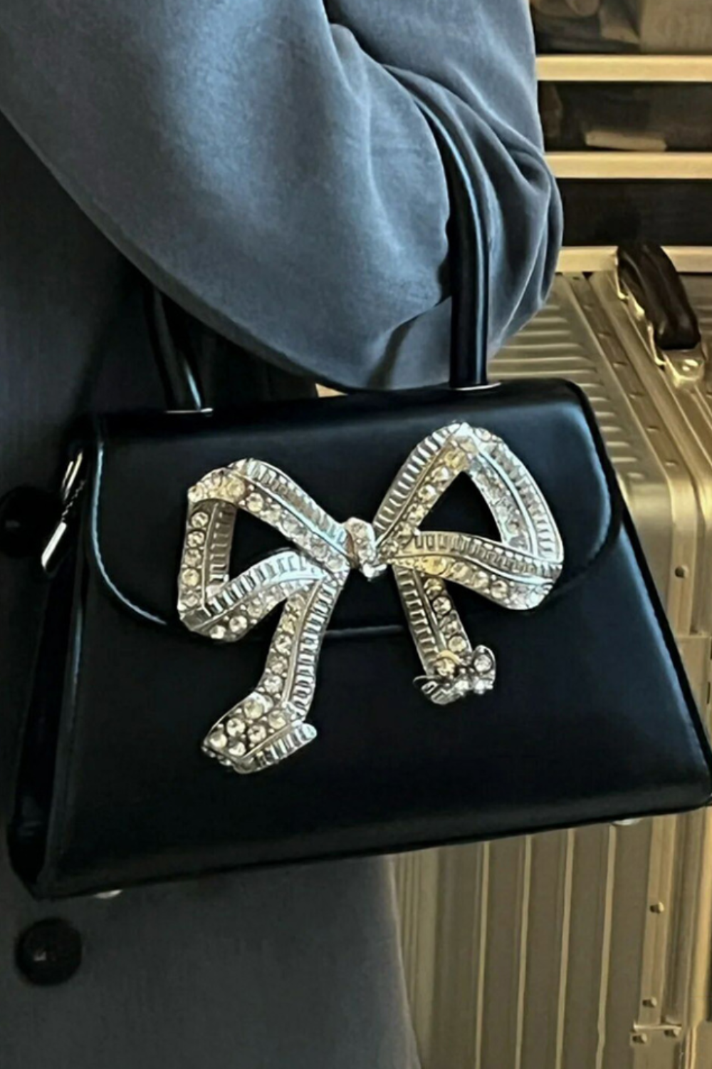 Diamond Bowknot Handbag