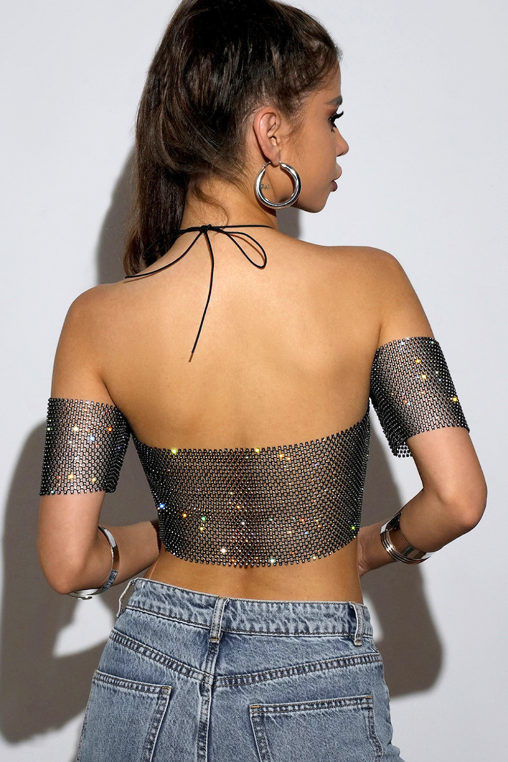 Glisten Mesh Top