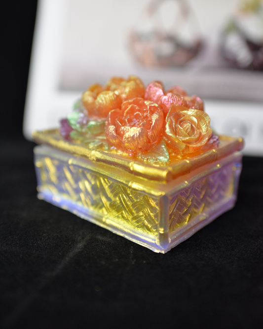 Peony Flower Jewelry Box