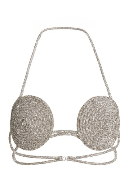 Sparkle Metallic Bra Top