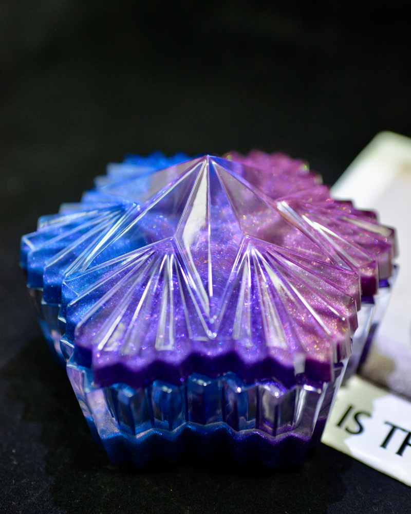 Hexagram Resin Jar