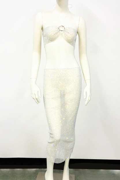 Glisten Mesh Skirt Set