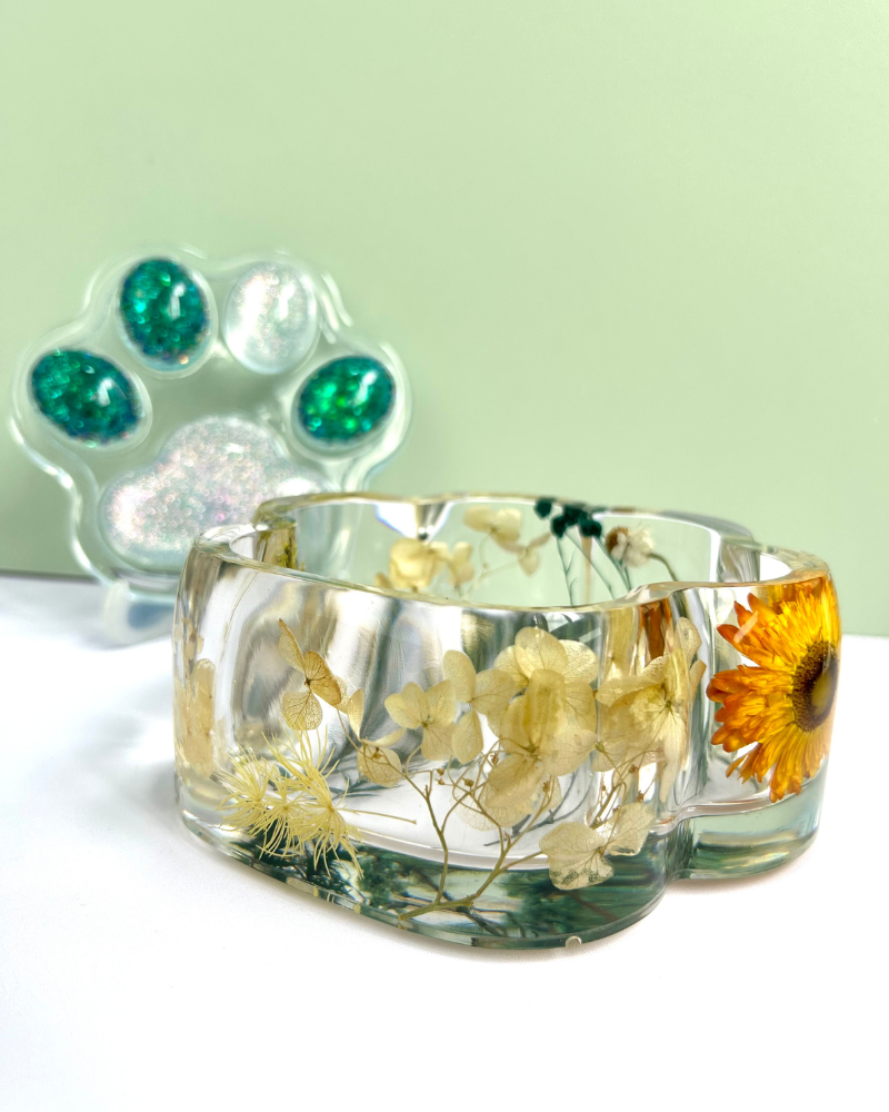 Green Forest-Themed Trinket Box