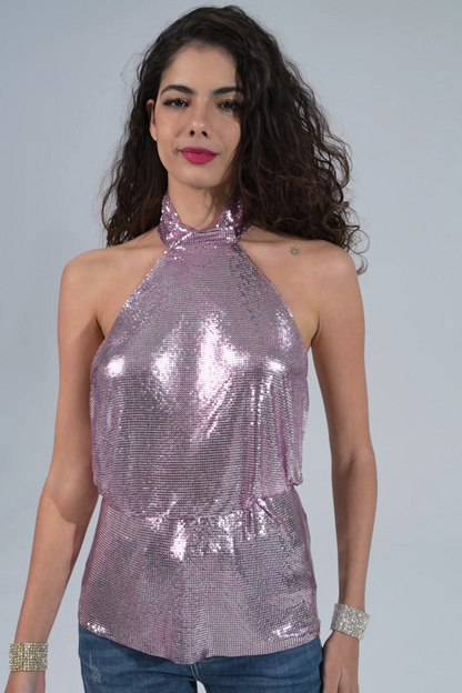 Lilac Chainmail Top
