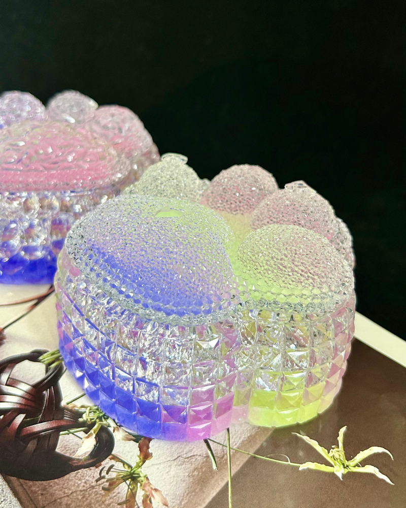 Purple Pink Trinket Box
