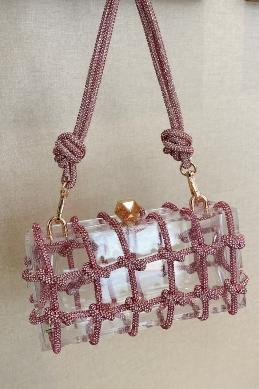 Rhinestone Acrylic Shoulder Bag