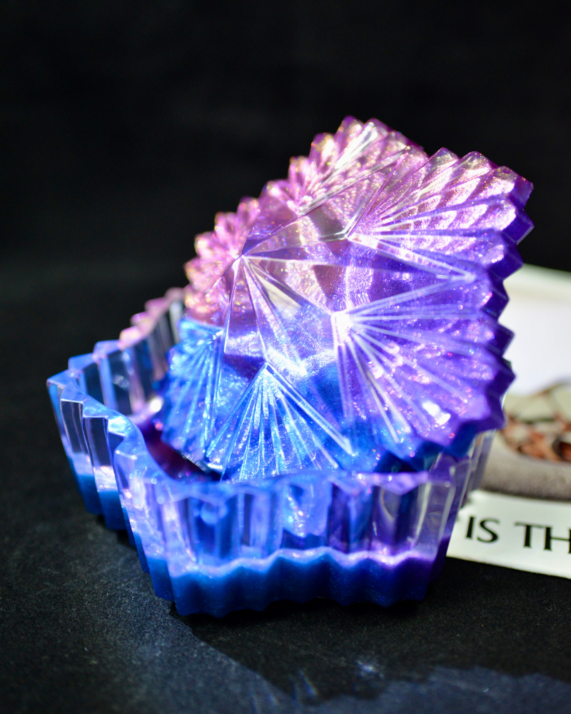 Hexagram Resin Jar