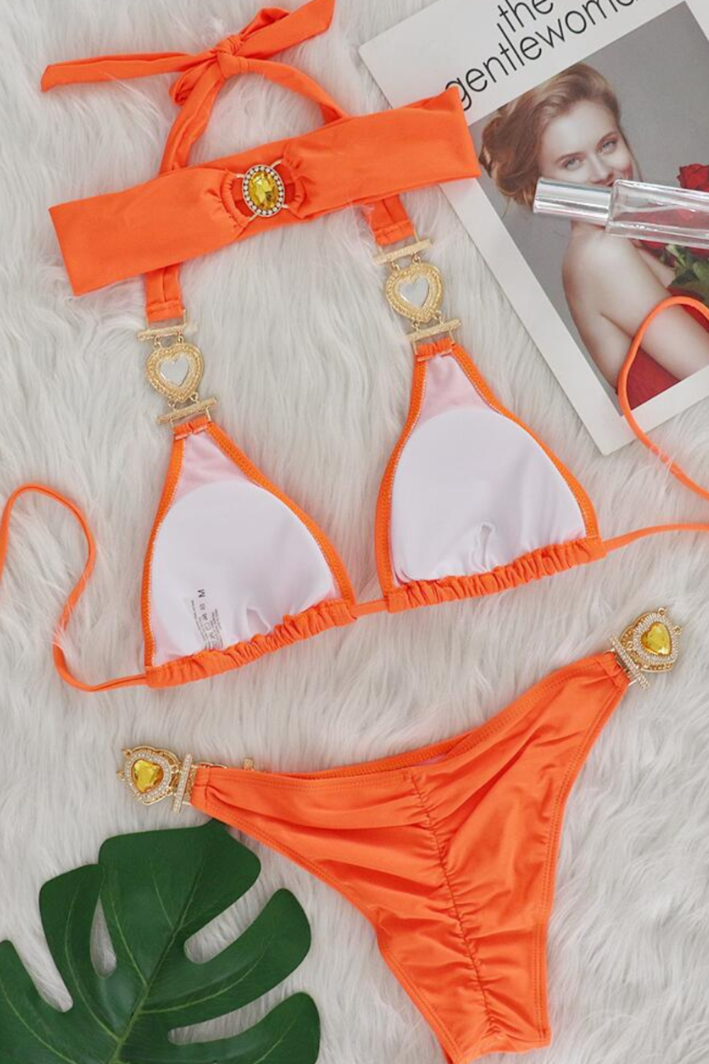 Crystal Luxe Tie Side Bikini Set