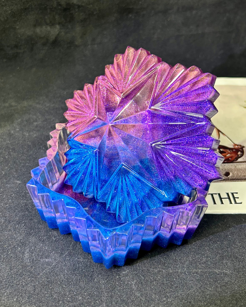 Hexagram Resin Jar