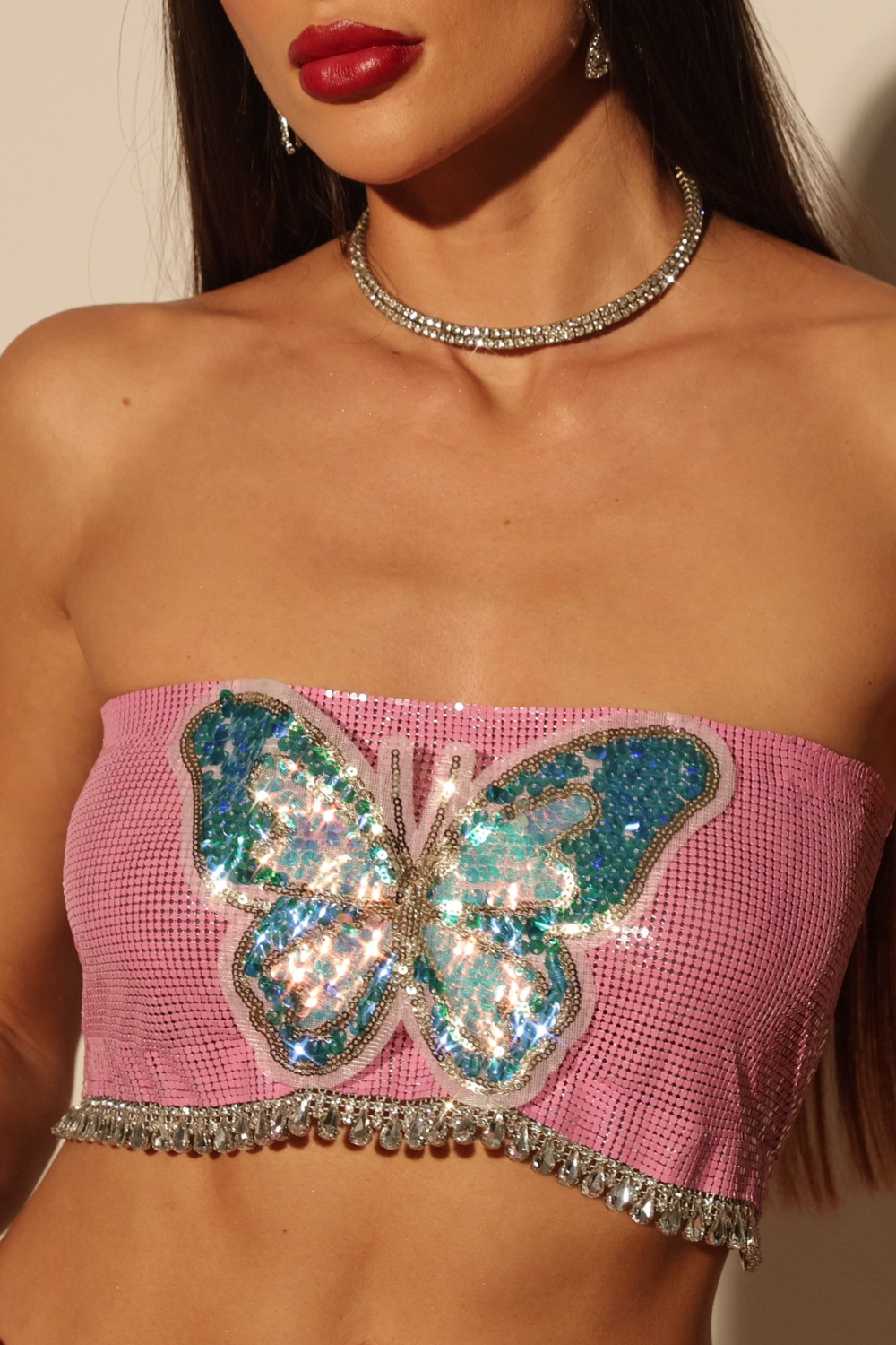 Butterfly Chainmail Top & Skirt Set